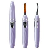 EYECURL Heated Eyelash Curler, S600 Heated Lash Curler, Accurate Temperature Control Electric Eyelash Curler Heated Curlers – Natural Long Lasting Makeup (Lavender Mist/Silver, S600-148MM)