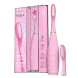 FOREO issa 4 Spazzolino elettrico sonico 4-in-1 ricaricabile con testina extra per 12 mesi, setole morbide, testine sostituibili, pulizia denti, sbiancante denti, pulizia ultra-igienica