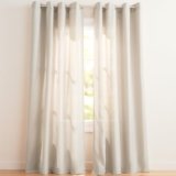 Exclusive Home Loha Linen Grommet Top Curtain Panel Pair, 54″x96″, Natural
