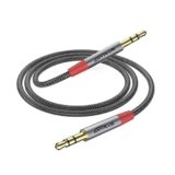 ANYPLUS Cavo Aux, Jack 3.5 to Jack 3.5 Maschio Maschio Cavo Audio,【3.3Ft/1M-2Pack】 Fish Wire Intrecciato Per Cavo Aux Macchina,TV,Car Stereo, Altoparlante, Cuffie, Smartphone, PC