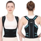 Fascia Correttore Posturale Spalle e Schiena：Busto Correttore Posturale Uomo Donna con Elastica Fascia Lombare Supporto Regolabile Traspirante – Dritta Raddrizza Spalle Schiena Migliora Postura – M