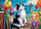 Jigsaw Puzzles for Adults 1000 Pieces-Cats Floral, 1000 Piece Puzzle for Adults -Challenging Art Jigsaw Puzzles, Cats Kitten Pets Animal Lovers – 27.5″ x 19.7″ Home Decor Birthday Party Gifts