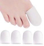 Protezione alluce, 4 pezzis copri alluce silicone proteggi alluce, copri alluce calli, Previene di calli e vesciche, Calli, Protect Nail Toes-Per uomo e per donna