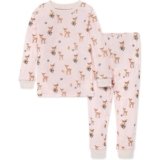 Burt’s Bees Baby baby girls Pajamas, Tee Pant 2-piece Pj Set, 100% Organic Cotton and Toddler Pajama Bottoms, Oh Deer, 2T US