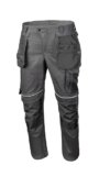 Högert Technik HASSO Pantaloni da Lavoro, Pantaloni di Sicurezza, Elasticizzati, rinforzati, Grigio Scuro, Resistenti, Tasche per Attrezzi, Ginocchiere