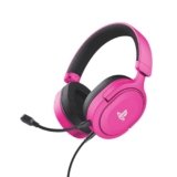 GXTrust 498P Forta Cuffie PS5 e PS4 Licenza Ufficiale PlayStation 5, Driver 50 mm, Audio 3D, Cavo da 1,2 m, Microfono Staccabile, Jack Audio 3.5 mm, Cuffie Gaming Cablate, Rosa