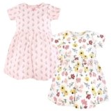 Hudson Baby Baby Girls Cotton Dresses, Soft Painted Floral, 18-24 Months