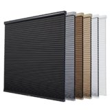 Persilux Custom Size Blackout Cellular Shades, Cordless Window Blinds, Honeycomb Blinds for Windows (White, 35″ W x 72″ H) Window Shades for Home, Room Darkening Cellular Blinds & Shades for Bedroom