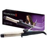 Remington Ferro Arricciacapelli 25 mm – Rivestimento antistatico in ceramica e tormalina – nero/crema. Arricciacapelli Pro Soft Curl CI6325