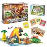 Craze, Calendario Avvento Bambini, Calendario dell’ avvento di Dinosauri Bambini, Dino Playset, con Lava di Slime, 24 sorprese