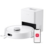 roborock Q7 L5+ Robot Aspirapolvere con Stazione Svuotamento Automatico, 8.000 Pa, Quantità d’acqua Regolabile per il Lavaggio, Doppio Anti-groviglio, Auto Boost sui Tappeti, Bianco