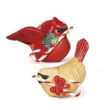 Lenox 880133 Winter Greetings Bird Salt And Pepper Set, Christmas & Holiday Hosting