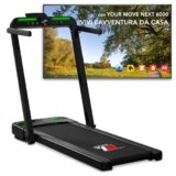 YM Tapis Roulant Elettrico Pieghevole Next 6000, 16 km/h, MARCHIO ITALIANO, Salvaspazio, Bluetooth + APP Interattive Kinomap Zwift Bitgym Fithome, Super Compatto (13 cm Da Chiuso), ASSISTENZA ITALIA