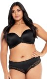 City Chic Women’s Plus Size Bra – Smooth & Chic Multiway Contour, 38G Black