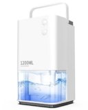 EasyAcc®1200ml Deumidificatore Casa AntiMuffa Piccolo Deumidificatore Portatile Elettrico Silenzioso 35db-Autosbrinamento-Riciclabile-7 Luci-Professionale per Camera Armadio Bagno