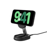 Belkin BoostCharge Pro Supporto di Ricarica Magnetica convertibile 15W, Caricatore Wireless Qi2, Caricabatteria rapido Qi2 Compatibile con MagSafe per iPhone 17, Air, Pixelsnap, AirPods Pro – Nero