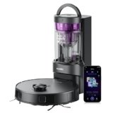Eureka E20 Robot Vacuum with Bagless Self Emptying Station, Robotic Vacuum and Mop Combo, 45-Day Capacity, Upgraded 8000Pa Suction and Anti Hair-Tangling Brush, LiDAR Navigation, App Control