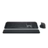 Logitech MX Keys S Combo – Tastiera e Mouse Wireless con Palm Rest, illuminazione personalizzabile, Scorrimento veloce, Bluetooth, USB C, Windows/Linux/Chrome/Mac, FRA AZERTY