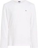 Tommy Hilfiger Bambino Maglietta Maniche Lunghe Basic, Bianco (Bright White), 4 Anni