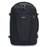 ECOHUB Zaino Ryanair 40x20x25 Zaino da Viaggio 13 Tasche Bagaglio a Mano Zaino Valigia Sotto il Sedile Maniglia Borsa Ryanair Aereo Ecologica in PET Riciclato da 20 Litri, Brevettato(Nero)
