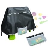 UNARK Water Table Cover with Storage Bag, Kids Water Table Cover for Water Table, Water Table Accessories for Toddlers 1-3, Waterproof Protective Covers for Toddler Outdoor (Black)