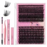 ANNAFRIS 80D+100D Ciglia Finte Ciuffetti Kit 8-18mm DIY Cluster Lash (80+100,kit)