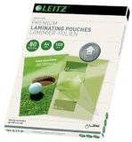 Leitz Pouch per la Plastificazione a caldo con Tecnologia UDT (Unique Direction Technology), Formato A4 , Spessore 2×80 micron, 100 pezzi, 74780000