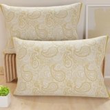 PETTI Artigiani Italiani – Coppia di Federe Cuscino 80×40 cm in Microfibra, Cuscini Arredo Camera da Letto, Divano, Salotto, Set 2 Fodere Copricuscino, Federa Paisley Tortora, 100% Made in Italy