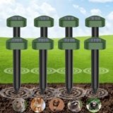 Talpe Ultrasuoni Solare 8 Pezzi, Repellente Solare Scaccia Talpa, Dissuasore per Talpe a Ultrasuoni Utilizzato per Respingere Talpes, Arvicole, Serpenti Protegge Prati e Giardini