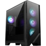 MSI MAG FORGE 321R AIRFLOW Case PC Mid-Tower – Capacità ATX, Supporto GPU RTX 50, RTX 40, Ventole ARGB, Filtri Antipolvere Magnetici, Scheda di Controllo 4-ARGB-Fan, USB 3.2 Gen 2×2 Type-C