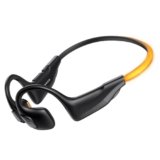 HAKII Light 2 Open Ear Headphones, IPX5 Wireless Bluetooth Earphones with 180° Ultra-Bright Beacon String, 16H Playtime, Sport Headphones for Running, Fitness, Cycling, Outdoor – Orange