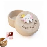 XJLyaya Porta Dentini da Latte, Scatola Porta Dentini da Latte, Scatola Dentinis da Lattes Bambino, Scatolas per Dentizione Rotonda con Coperchio, un Regalo Adatto ai Bambini Nella Fase Della