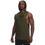 Under Armour Men’s Project Rock Blood Sweat Respect Tank, (308) Expedition Green / / Black, Medium