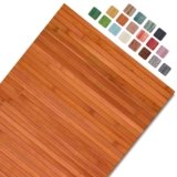 CosìCasa Tappeto Bamboo Cucina Antiscivolo – Passatoia Cucina Idrorepellente, Facile da Pulire e Realizzata con Materiali Eco-Sostenibili – Tappeto Bambu (Terra di Siena, 50 x 200 cm)
