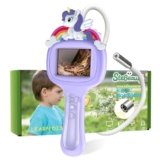 Borescope Toy with Light for Kids, 1920P HD Unicorn Endoscope STEM Science Educational Toys for 4-10, Snake Wildlife Camera with 2.4″ LCD, Best Birthday Gift for Outdoor Adventures, Nature Activities