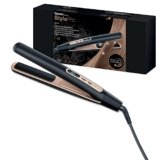 Beurer HS 100 Piastra per Capelli Professionale Riscaldamento Rapido 12 Secondi, Funzione Ioni Lisciante, Rivestimento Ceramica-Cheratina Protettivo, 120-220°C Regolabile, con Custodia Termica Inclusa