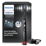 Philips Sonicare AdvancedClean Limited Edition, Spazzolino elettrico – schermo smart, sensore di pressione, promemoria sostituzione testina, 5 modalità di spazzolamento e SmarTimer, nero, HX3792/11