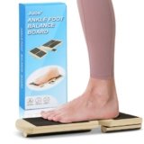 Juoe Balance Board Professional Wobble Board for Adults Anti-Slip 350LBS Balance Boards for Physical Therapy Standing Desk Core Strength Wooden Balance Board Rocker Board