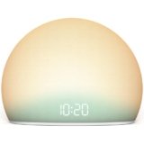 HOUSBAY Sunrise Alarm Clock, White Noise Sound Machine for Bedroom | Natural Wake-Up Light with Gentle Alarm Sounds, 20 Soothing Sleep Aids, Dimmable Display, Screen-Free Design – Teal