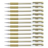Pentel K118 Roller Gel Hybrid, oro, 12 pezzi