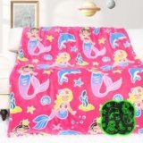 HWING Mermaid Blanket Toys for Girls Birthday Gifts – Glow in The Dark Kids Blanket Throw Birthday Decorations – Mermaid Gifts for Girls Age 2-12 Year Old