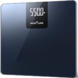 Bilancia Pesapersone Digitale da 550lb /250kg, Bilancia per il Peso Corporeo ad Alta Precisione, Piattaforma Extra Larga, Ampio Display LED, Resistente Piattaforma in Vetro Temperato da 8 mm