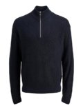 JACK & JONES Jjkaito Knit Half Zip BF, Sky Captain, L