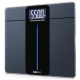 RENPHO Bilancia Pesapersone Digitale, Bilancia di Capacità ultra-grande, Max 250kg, Vetro Temperato da 8 mm, Ampio Display a LED, Massima precisione fino a 50g, 33×30 cm, Core 1 L