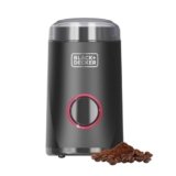 Black+Decker – Macinacaffè Elettrico 150W | Lame in Acciaio Inox | Capacità 50g | Sistema di Blocco | Avvolgicavo | Piedini Antiscivolo | Compatto ed Elegante | Ideale per Caffè e Spezie