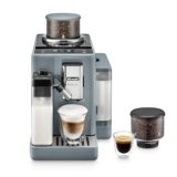 De’Longhi Rivelia Automatic Espresso Machine, Grinder & Frother, Easy Bean Switching, Pebble Gray