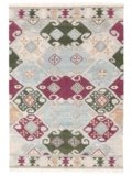 RugVista Sultani, Tappeto per interni ed esterni, Tappeti moderni, 160 x 230 cm, Rettangolare, Pelo corto, Porch, Lavabile solo a mano, Resistente ai raggi UV, Multicolore