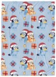 Jay Franco Kids Christmas Plush Throw Blanket – 50×70 Inches Soft & Cozy Fleece Throw for Holiday Bedroom & Couch Décor, Official Licensed Product, Blue – Bluey