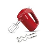 Girmi SB02 Sbattitore Elettrico, 170W, Sbattitori Inox per montare panna ed albumi, Funzione Turbo, Ganci Inox per impasti dolci e salati, 5 Velocità, Rosso