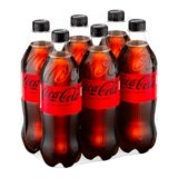 Coca-Cola Zero Zuccheri, Tutto il Gusto della Formula Coca-Cola Senza Calorie, Bottiglia PET 100% riciclabile – 6 Bottiglie da 660 ml
